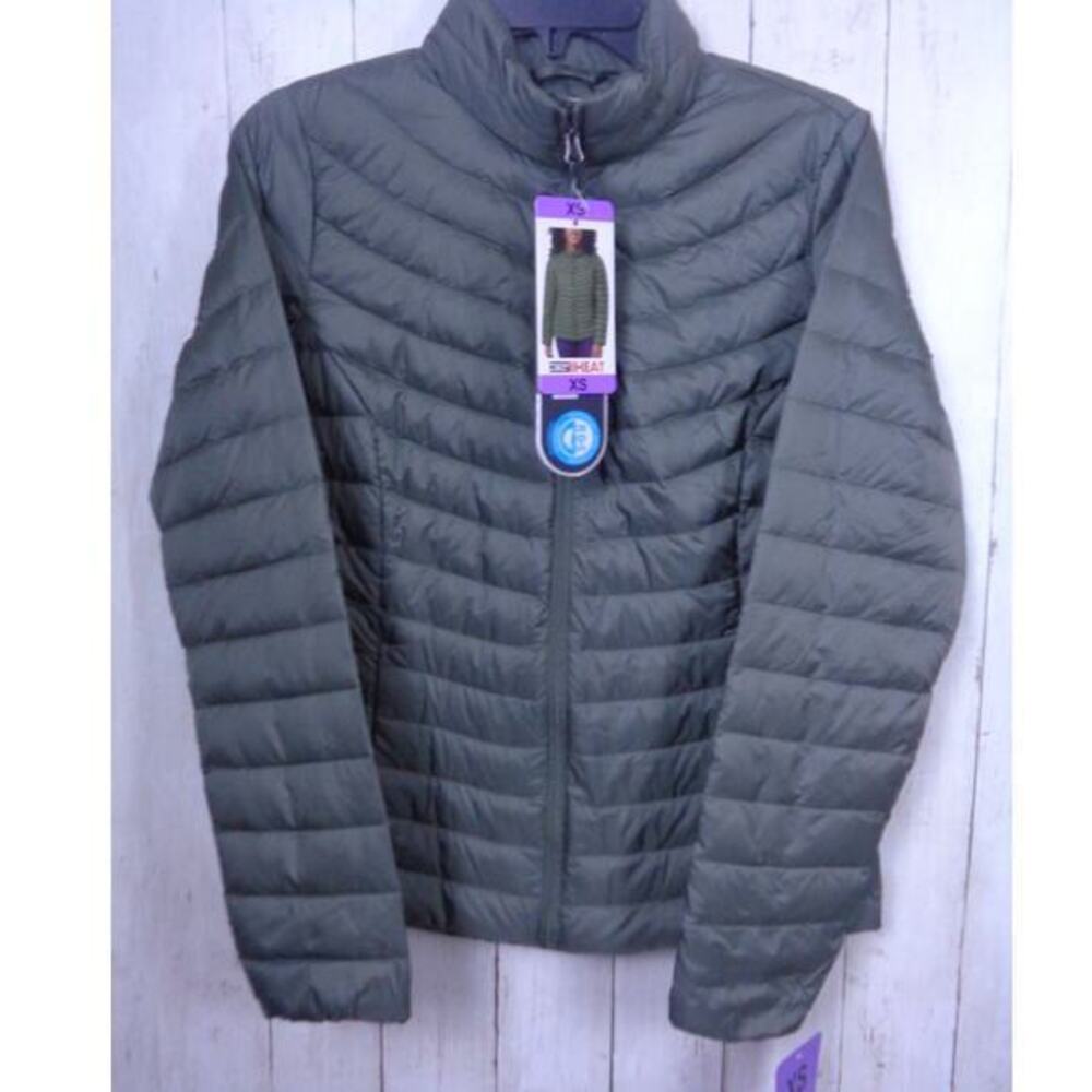 32 Degrees Ultra Light Down‎ Puffer Jacket Green Womens Size XS